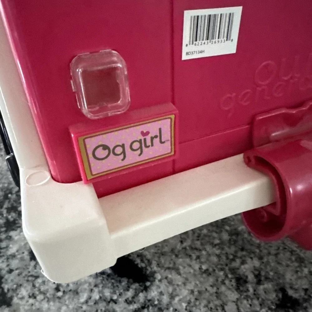 Our Generation OG Pink And White Jeep 4X4 Vehicle Fits American Girl 18